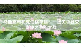 马斯克与扎克伯格单挑：一场关乎社交媒体之争的大战